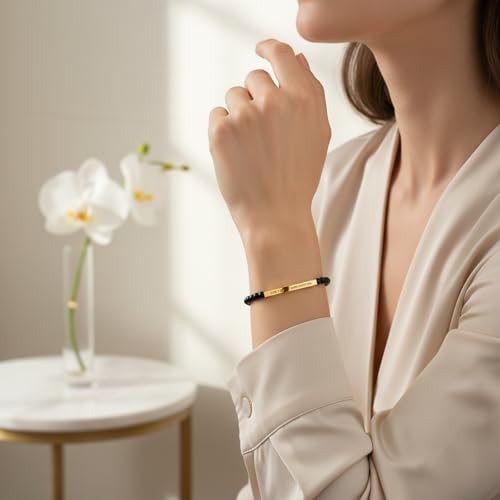 Pulsera motivacional de acero inoxidable para hombres y mujeres miniatura 6