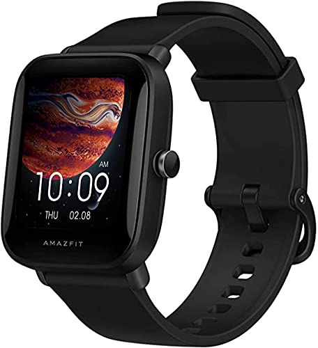 Amazfit Bip U Pro スマートウォッチ GPS 内蔵スマートウォッチ 60+ スポーツモード 5 ATM フィットネストラッカー 血中酸素心拍数睡眠モニター 1.43 タッチスクリーン