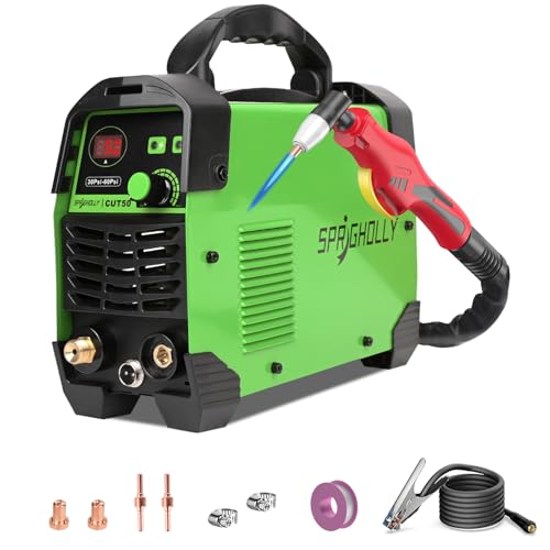 Powerful Plasma Cutter 240V 50A max Cutting Thickness of 16mm Clean Cutting Thickness of 10mm Featuring an IGBT Inverter and an LED Display the Upgraded CUT50 Model