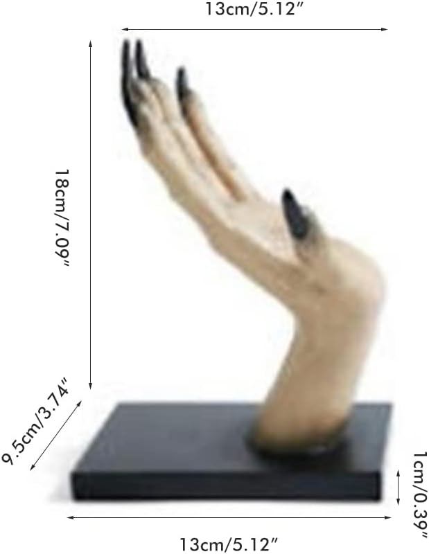Halloween Witch Hand Book Stand Halloween Decor Bookend Horror Resin Ghost Hand Bookshelf Decoration Watchable Book Stand Gothic Home Decor(One Pair)