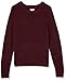 Daily Ritual Women's Cozy Boucle Crewneck Pullover Sweater Sweater, -Wine Heather, L