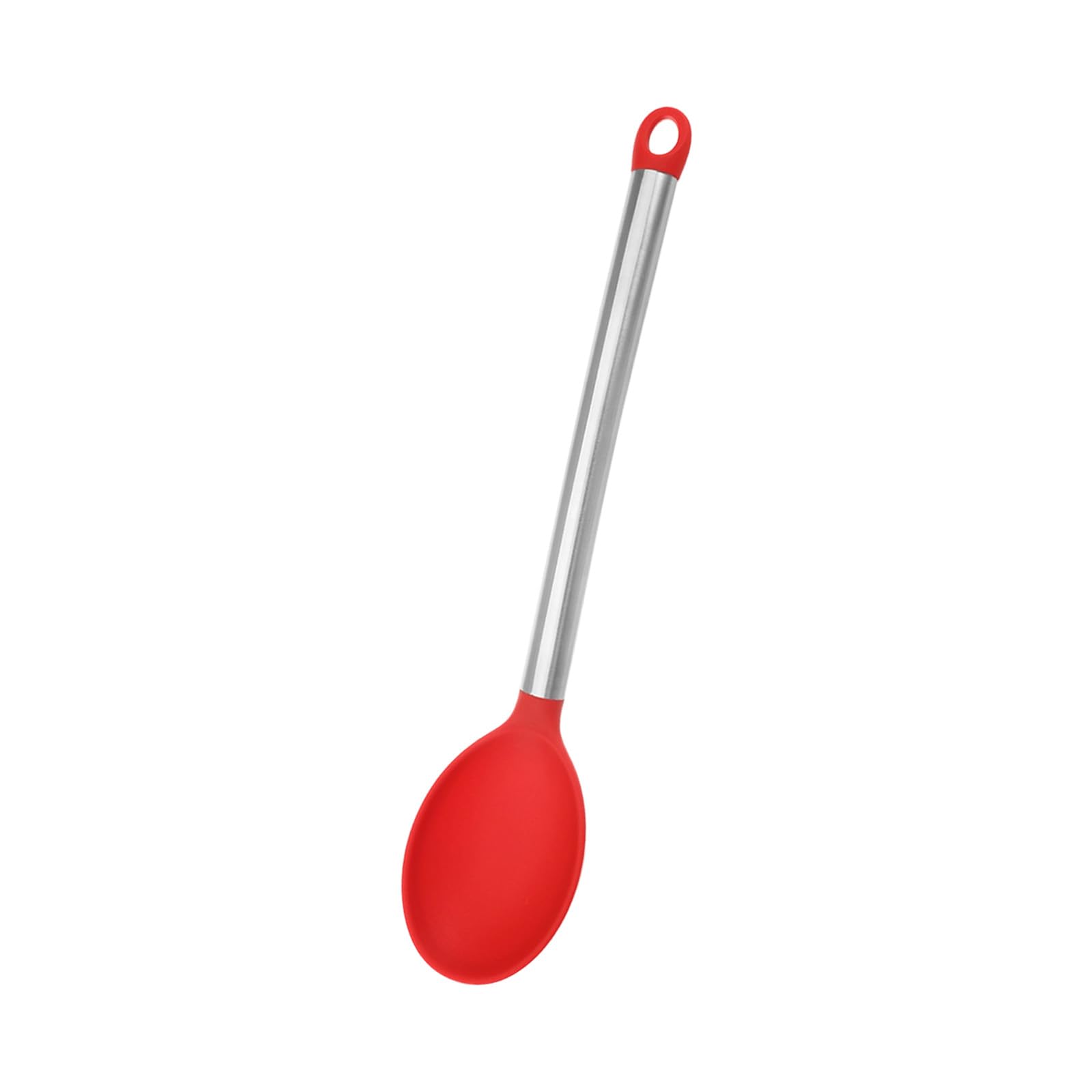 Osniyaw Red Multipurpose Kitchen Utensils Silicone Spoon For Stirring, Serving And Handling Various Foods Without Dirt Or Drops Serving Spoon