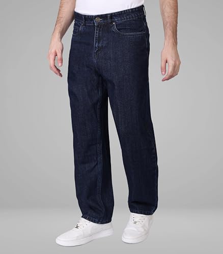 Image of i'sol Men's Loose Baggy Fit Wide Legged Jeans