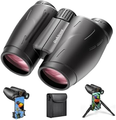 HD Binoculars 25×30 for Adults with Phone Adapter,Tripod and Tripod Adapter,Waterproof Binoculars for Bird Watching,Hiking and Travel
