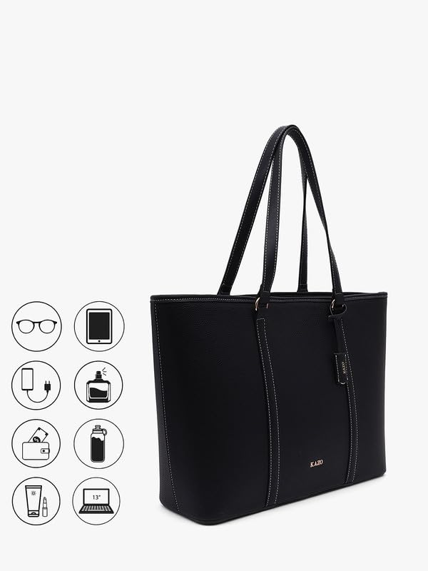 Image of Kazo Bag Chocolate Brown Structured Shoulder Handbag | Premium Faux Leather Purse