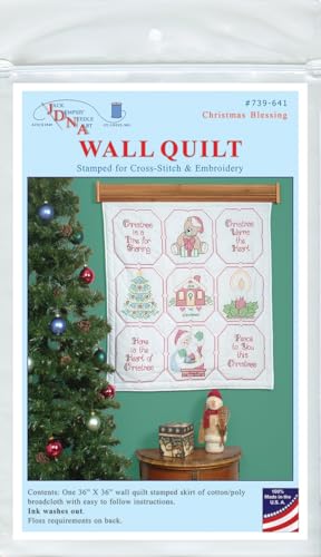 Jack Dempsey Needle Art Christmas Blessing Wall Quilt