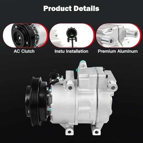 Image of Air Conditioning Compressor Fit for Hyundai Elantra 2.0L 1.8L 2007-2012