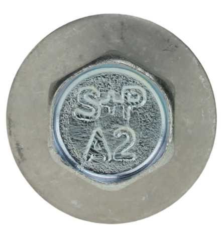 Reidl Fassadenschrauben mit Spitze Dichtscheibe 16mm 6,5 x 90 mm A2 blank 100 Stück