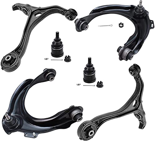 Image of Detroit Axle - 14pc Front End Control Arms Kit for 04-08 Acura TSX, 03-07 Honda Accord, Control Arms Tie Rods Lower Ball Joints Front and Rear Sway Bar Links 2003 2004 2005 2006 2007 Replacement