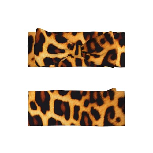 Stripes On Leopards Baby Bow Headband, Soft Baby Bow Hair Accessory For Newborn Babies, Toddlers, Kids.2