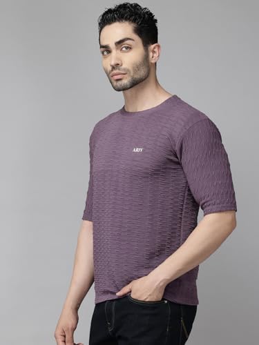 Image of TICOSS Men's Polyester Regular Fit T-Shirt