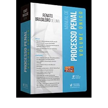 Capa do livro Manual De Processo Penal. Volume Único 2020