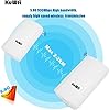 KuWFi 900Mbps Point d'Accès Extérieur, Repeteur Wifi Pont / CPE sans fil Point à Point intérieur et Extérieur, prend en charge une Solution de Distance de Transmission de 1km pour PTP, PTMP