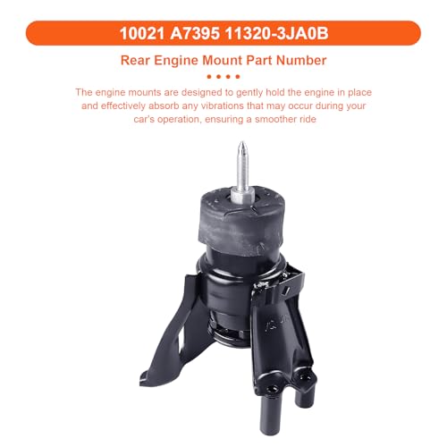 Engine Motor Mount Set & Trans Mount Compatible with Infiniti JX35 2013 & Infiniti QX60 2014-2020 & Nissan Murano 2015-2024 &Nissan Pathfinder 2013-2020 Replacement for A7394 A4365HY A7395 A7386 A4373 by TeukRiGa - Used condition - Image 8
