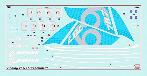 Zvezda 500787021 - 1:144 Boeing 787 - 9, modellino...