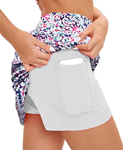 Image of Oyamiki Women's Active Athletic Skort Lightweight Tennis Skirt Perfect for Running Training Sports Golf