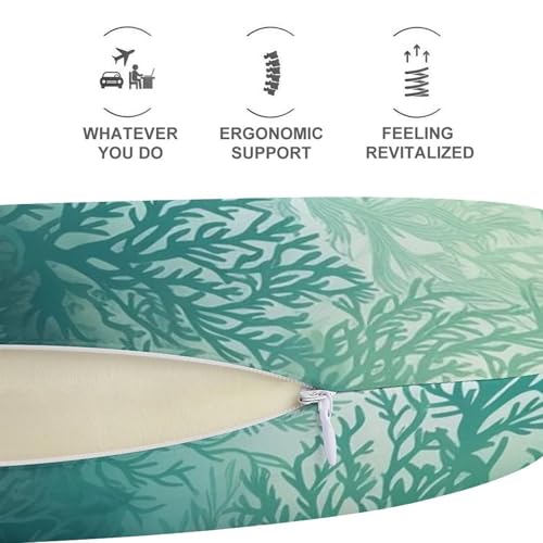 Almohada espuma viscoelástica tamaño moderado para viaje miniatura 5