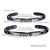 Cupimatch 2pcs CZ His Queen Her King Couple Bracelets Set,Titanium Stainless Steel His and Hers Love Crown Matching Cuff Bangle Jewelry #4
