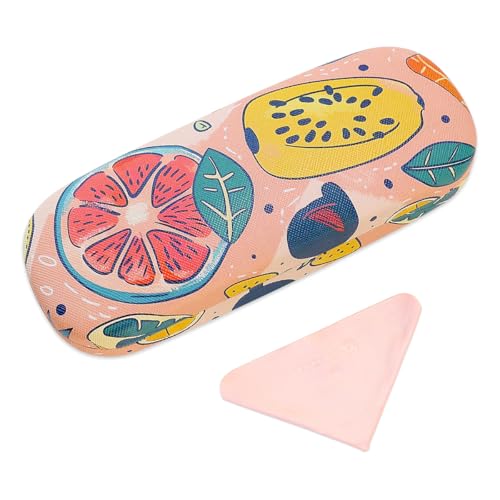 Image of PERFECTSIGHT Hard Shell Eyeglasses Case, PU Leather Protective Glasses Case, Cute Eyeglass Case for Women Men Girls
