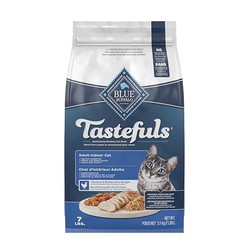 Blue Buffalo Indoor Health Natural Adult Dry Cat Food, Chicken and Brown Rice 3.1kg Bag - Medium Bag, Kibble image 8