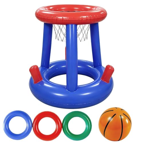 SHUOHONG Canasta Piscina Aro de Baloncestos Inflable Juguetes Piscina