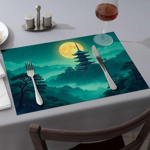 Chemin de table d'été pagode pour protéger et embellir votre table - 2