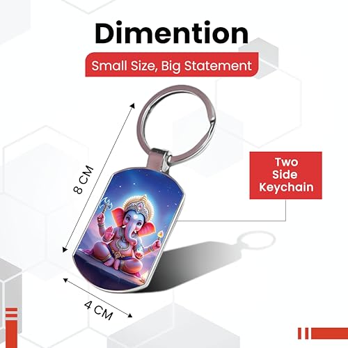 Image of Premium Printed Metal Keychain for Men & Women | High-Definition Artwork Print | Durable Key Ring for Car, Bike, Home & Office Keys | Stylish Decorative Key Holder Gift
