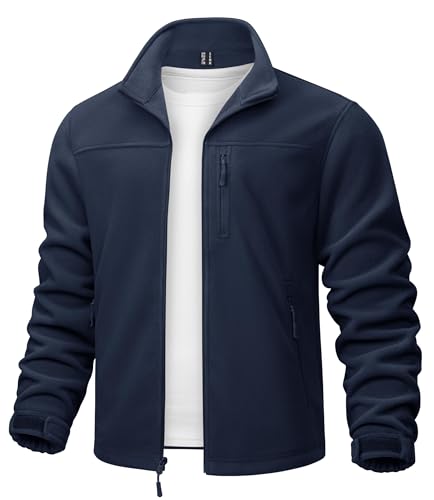 Veste de randonnée TACVASEN chaude en polaire - Manteau imperméable et respirant pour l'hiver