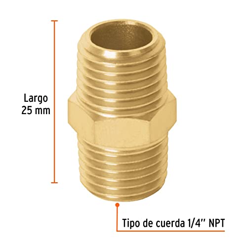 Niple unión de latón 8 Imagen adicional