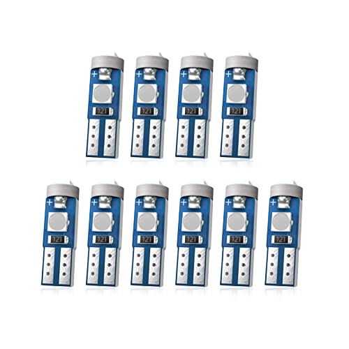 10 luces LED T5 tablero para auto, 3030 3SMD, blancas miniatura 1