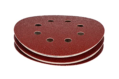Mirka Red Abrasive paper Sanding discs diameter 125 mm/Hook & loop fastening / 8 holes/grit P60 / 5 pieces/for sanding wood metal and plastic - Image 3