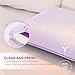 EGOHOME Cooling Gel Memory Foam Pillow - Reversible Cooling Cover, Neck Support for Side, Back and Stomach Sleepers, Removable & Machine Washable, All-Season Comfort, Standard Size, Purple