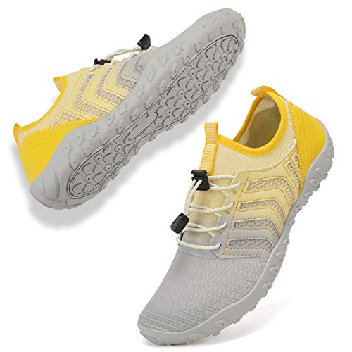 Image of WateLves Water Shoes Mens Womens Barefoot Beach Swim Shoes Quick-Dry Aqua Socks Pool Shoes for Surf Yoga Water Aerobics