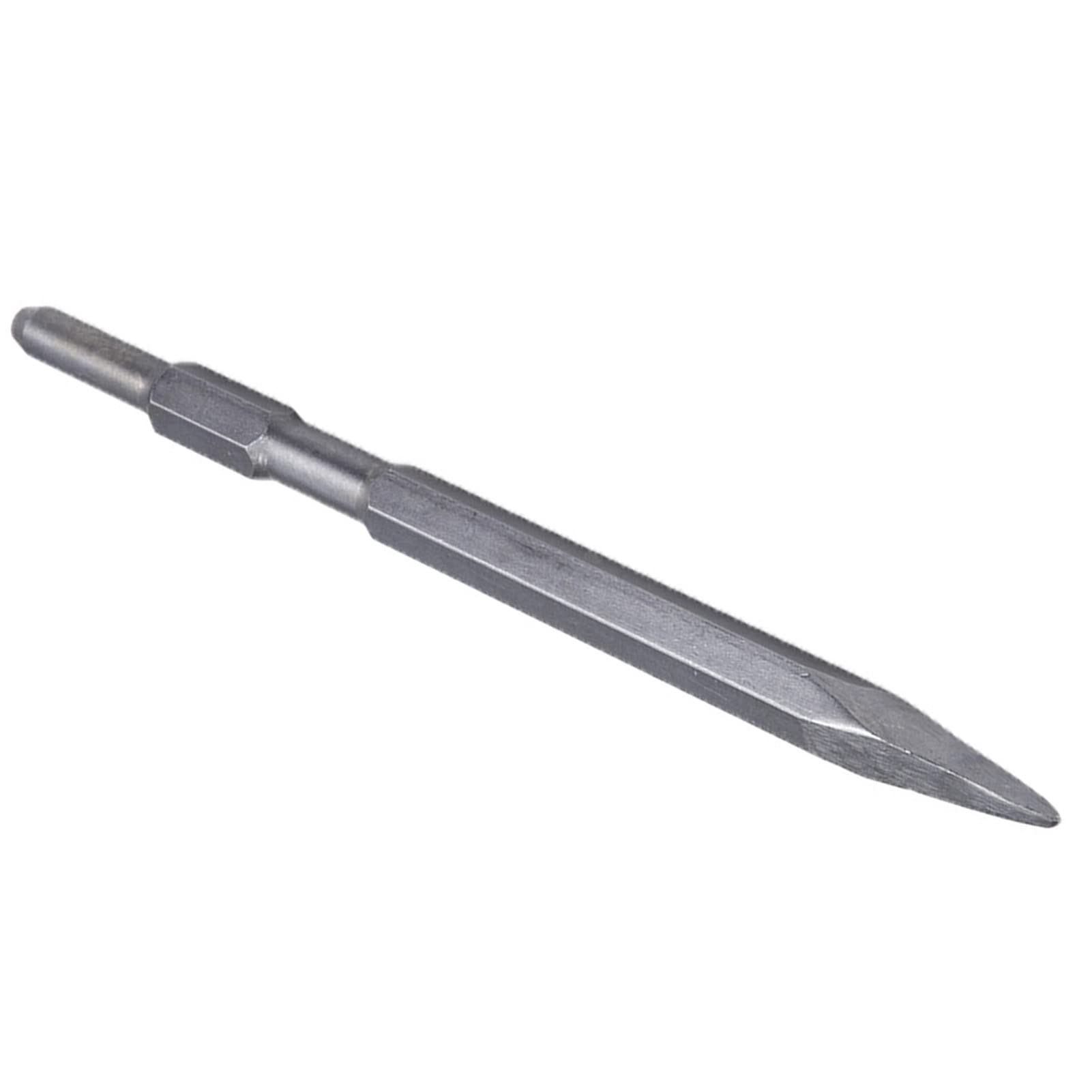 Ciseau à Pointe Hexagonale, Ciseau en Acier Robuste pour Béton et Poignée, Accessoire de Pioche électrique, Outil de Démolition et de Construction, 17x280MM (Pointe 17x280MM)