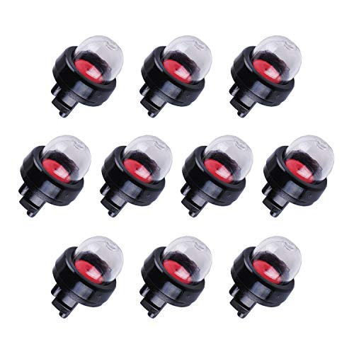 Poweka Ampoule Amorçage d'essence 188-512 Compatible avec Stihl/Weed Eater/McCulloch/Ryobi Echo(Lot de 10)