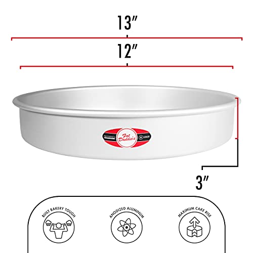Fat Daddio's Anodized Aluminum Round Cake Pan, 12 X 3 Inch #TOP1