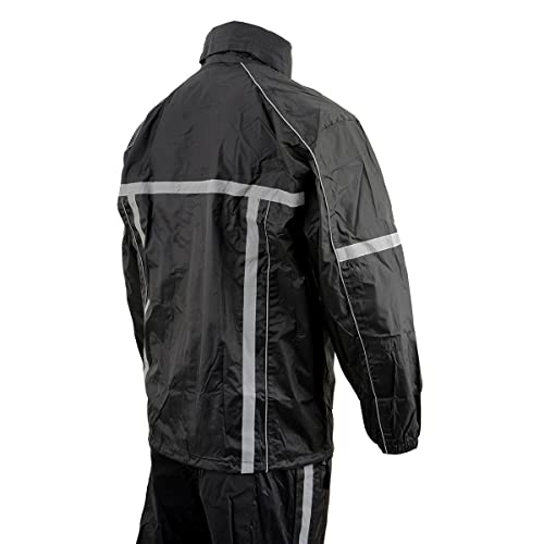 Milwaukee Leather MPM9510-BLK-L Men'S Black Water-Resistant Motorcycle Rain Suit thumb #6