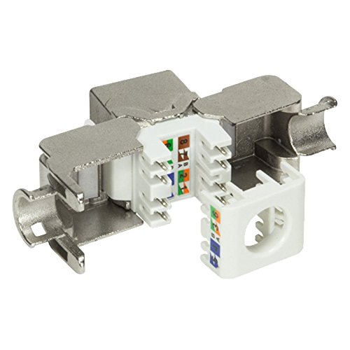 Preisvergleich Produktbild LogiLink Professional NK4001 Keystone Modul Kat.6A, Klasse EA grau