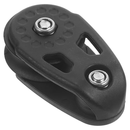 Outanaya Nylon Sailboat Single Pulley Anchor Rope Clip Accessories for Kayak Canoe High Strength Rotating Bearing Pulley