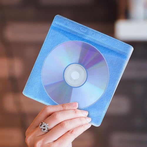LCIEFKAE 100-Teilige Cd-Speichertasche, Cd-Schutzabdeckung, Transparente Aufbewahrungstasche, Cd-Zubehör.