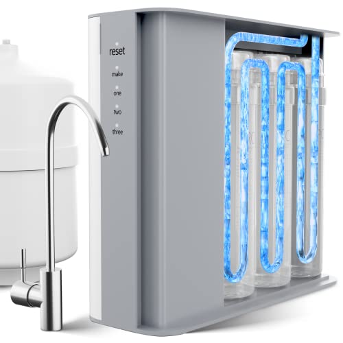 Reinmoson 7 Stage Reverse Osmosis System Under Sink, Nsf Certified Tds Reduction 2:1 Pure To Drain Ro Water Filter System Under Sink Reverse Osmosis Water Filtration System For Home Kitchen Apartment #TOP12