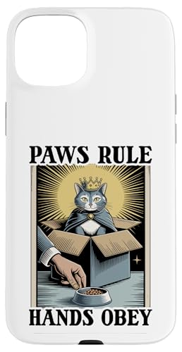 Paws Rule Hands Obey LD̔L {bNX ʔL X}zP[X iPhone 15 Plus p
