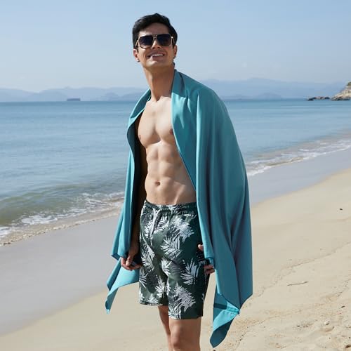 Image of Rainleaf Microfiber Towel Perfect Travel & Gym & Camping Towel. Quick Dry - Super Absorbent - Ultra Compact - Lightweight. Suitable for Trip, Beach, Shower, Backpacking, Pool