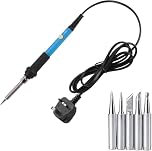 Soldering Iron Kit Electric 60W Adjustable Temperature200℃ - 400 ℃ Soldering Gun Welding Tools for Electronics Repair and DIY Projects