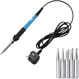 Soldering Iron Kit Electric 60W Adjustable Temperature200℃ - 400 ℃ Soldering Gun Welding Tools for Electronics Repair and DIY Projects