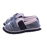 Wolle Beck M dchen Minnie Niedrige Hausschuhe, Grau, 33 EU