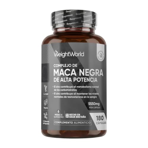 Maca Negra y Amarilla Andina Complex 5000mg de Potencia -100:1 para 6 Meses