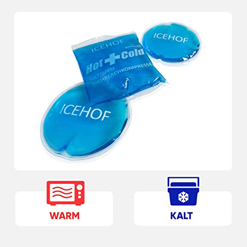 ICEHOF Koelpads (5x) met vlieshoes - knuffelzacht, lange koelduur, verschillende maten Family-set, koelpack gel koelgel… - Image 7