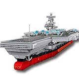 Gonli Military Army Battleship Building Blocks Sets USS Bush Aircraft Ship Building Toys for Boys Age 8-12 Gifts for Boys and Adults(1969pcs)