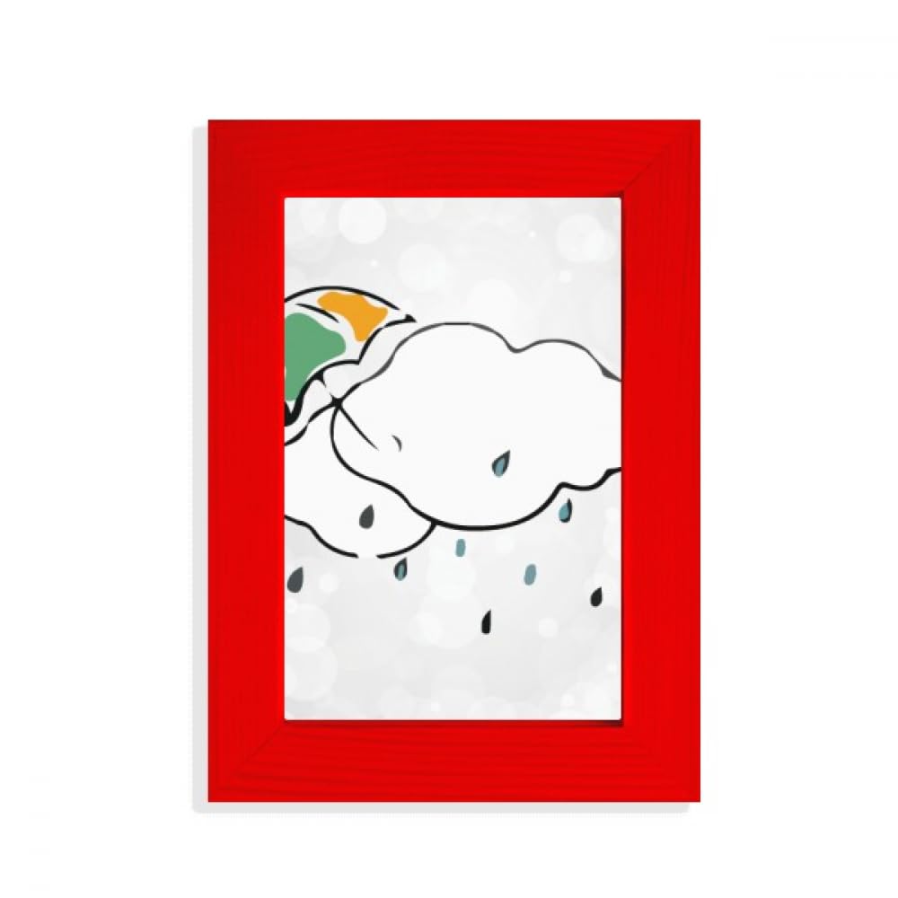 Cadre photo nuage parapluie rouge un cadeau de naissance mémorable